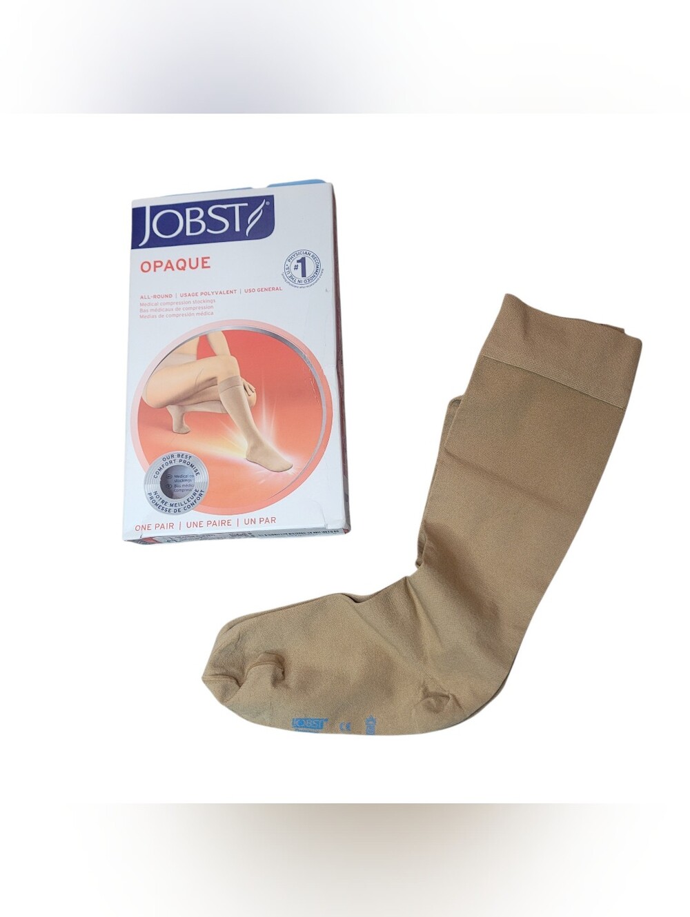 JOBST Opaque 15-20 mmHg moderate compression knee-high stockings Small